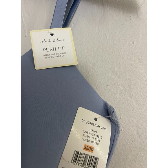 On Gossamer 32DD Bra Sleek Micro Push Up Underwire Multi Wear NEW $50 - Picture 4 of 5